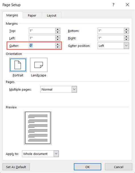 Toradh íomhá ar Gutter Position