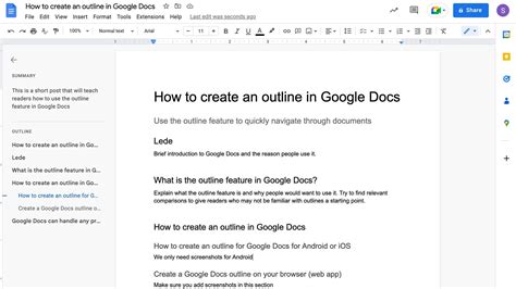 Image result for How to Organize Google Docs Outline