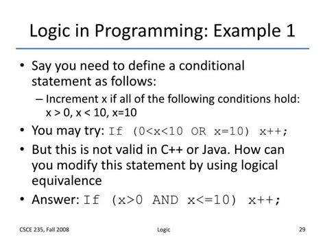 Image result for Logic Program Prenstaion
