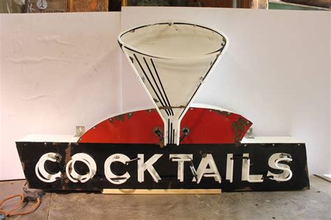 Vintage Neon "Cocktails" Sign at 1stDibs | vintage neon cocktail sign ...