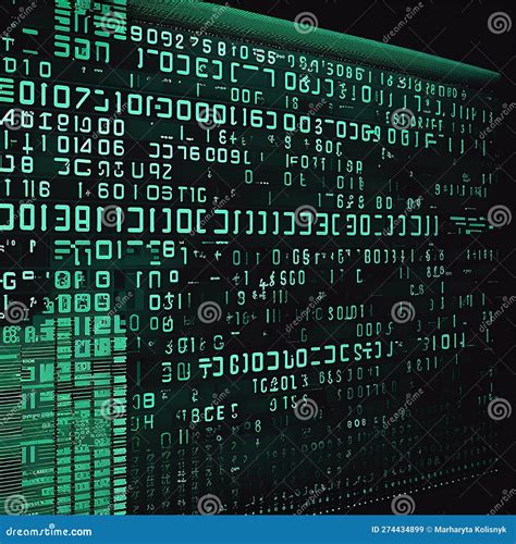 Code Flowing Matrix Style Soft Green Font 2 Stock Illustration ...