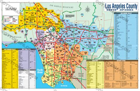 Image result for Zip Code Map for Los Angeles