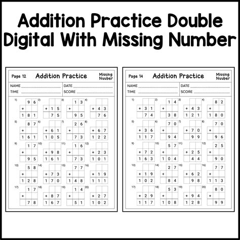 Afbeeldingsresultaten voor Missing Digit Addition Worksheets