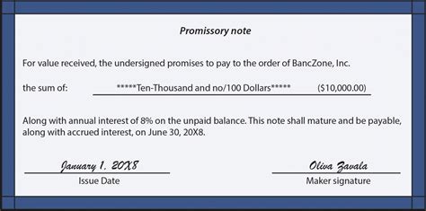 Image result for Short Promissory Note Sample