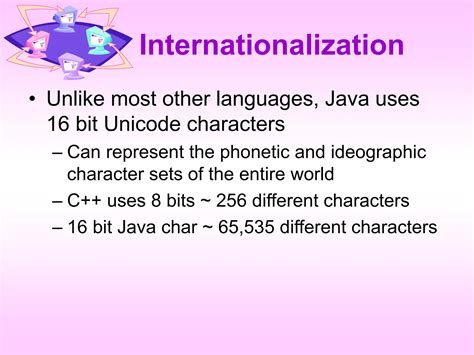 Toradh íomhá ar Internatioalization in Java PPT