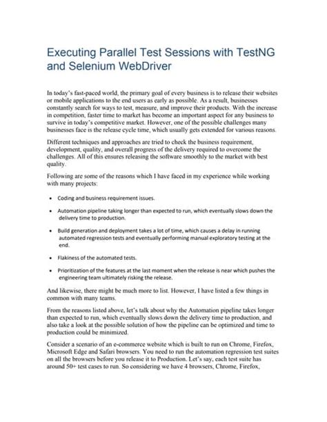 Image result for TestNG Parallel Execution