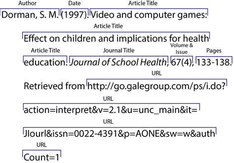 Toradh íomhá ar APA Reference Format Journal Article