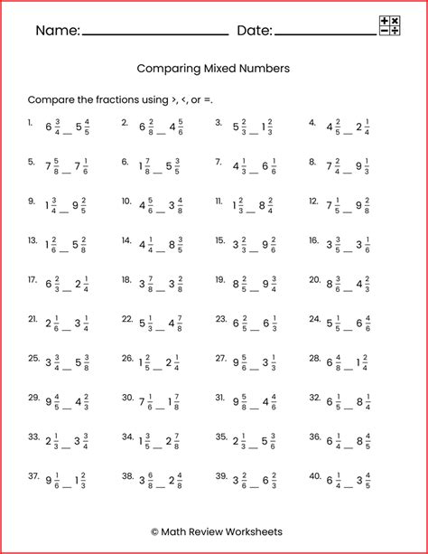 Afbeeldingsresultaten voor Mixed Number Operations Worksheet