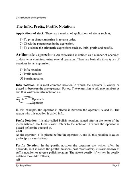 Image result for Postfix and Prefix Examples