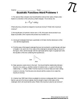 Bildergebnis für Quadratic Word Problems Formuka