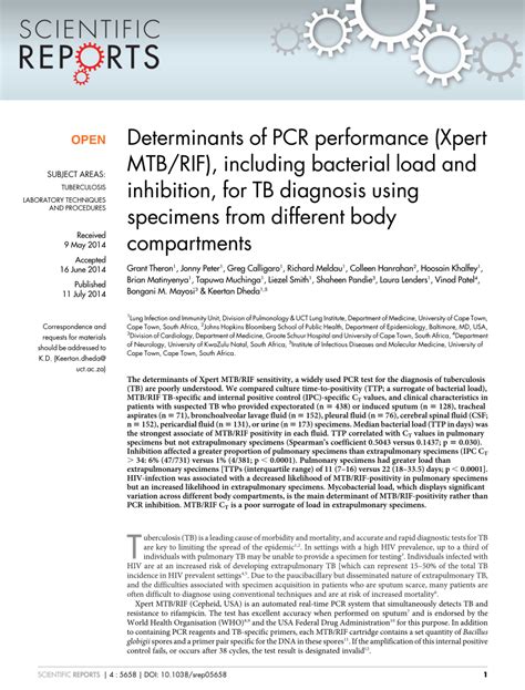 Toradh íomhá ar GeneXpert TB Diagnosis