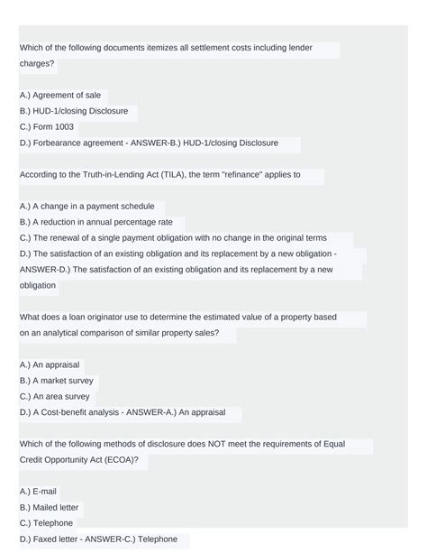 Toradh íomhá ar 125 NMLS Questions Practice Test