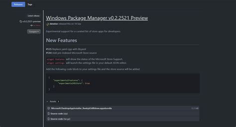Toradh íomhá ar Windows Package Manager