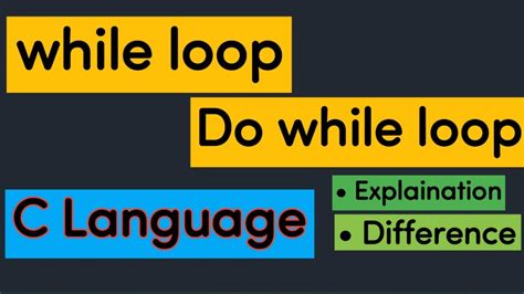 Image result for Difference Between for and While Loop in C Language