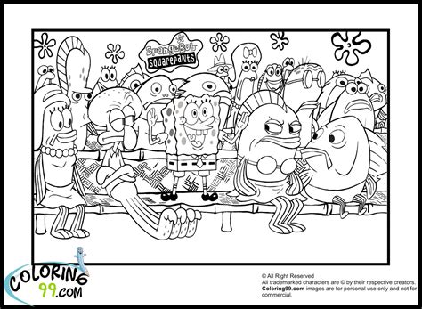 Image result for Spongebob SquarePants Coloring Pages