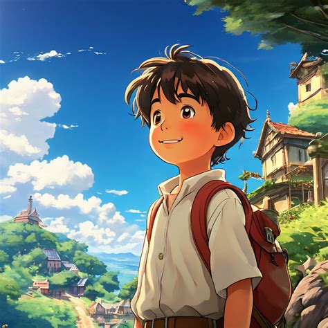 Image result for Boy Using a Computer Ghilbli