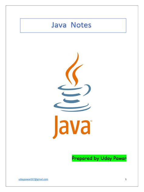 Image result for Java Programming PDF Notes