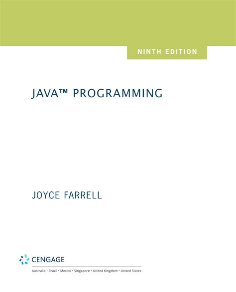 Image result for Java Programming Textbook Farrell Jones