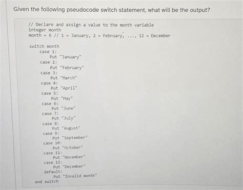 Toradh íomhá ar Switch/Case Pseudocode