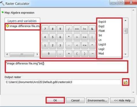 Toradh íomhá ar Raster Calculator Python
