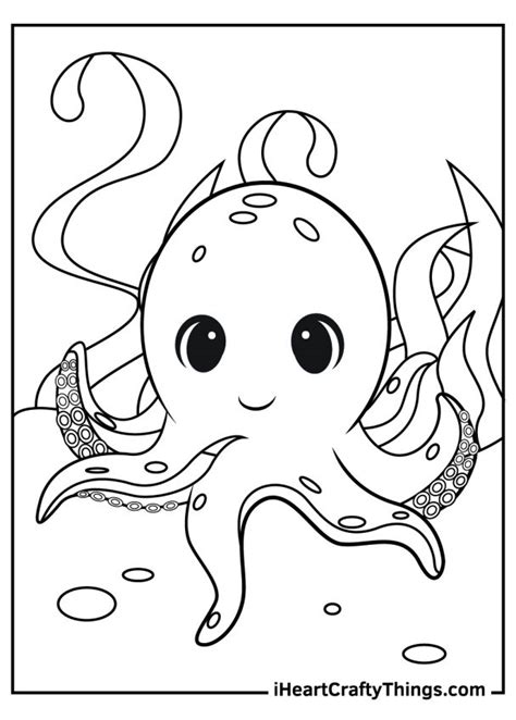 Image result for Octopus Colouring In