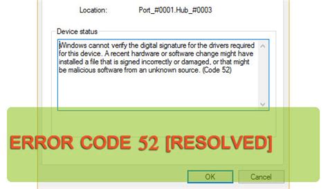 Afbeeldingsresultaten voor Error Code 52