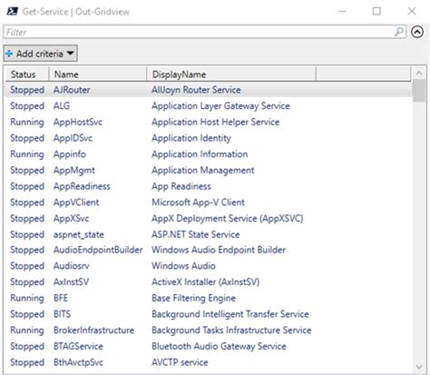 Image result for PowerShell Out-GridView