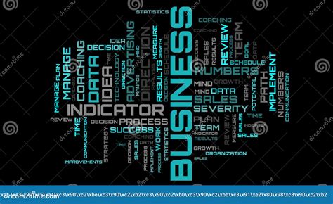 Beautiful Business Word Cloud Concept Background. Turquoise Words ...
