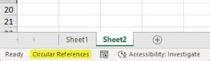 Image result for Circular Reference Error Excel