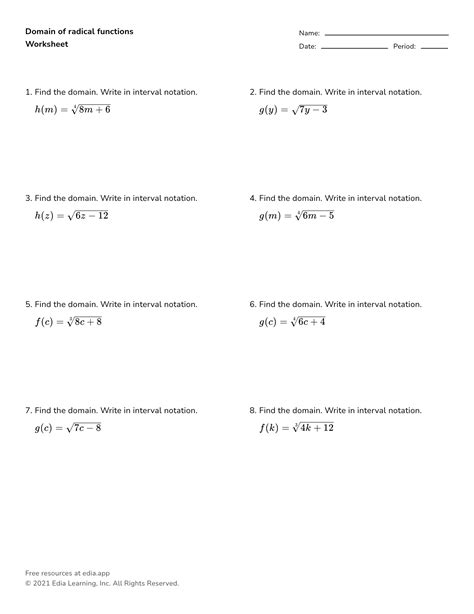 Toradh íomhá ar Square Root Worksheet Hard