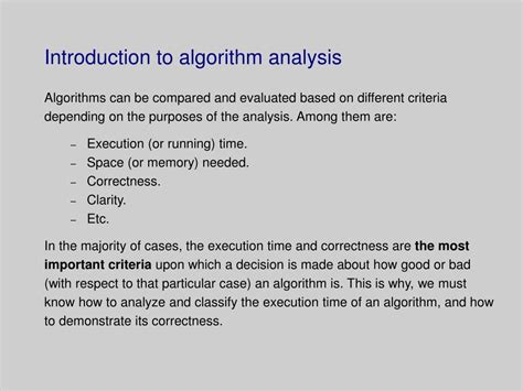 Image result for Introduction To Algorithm Analysis