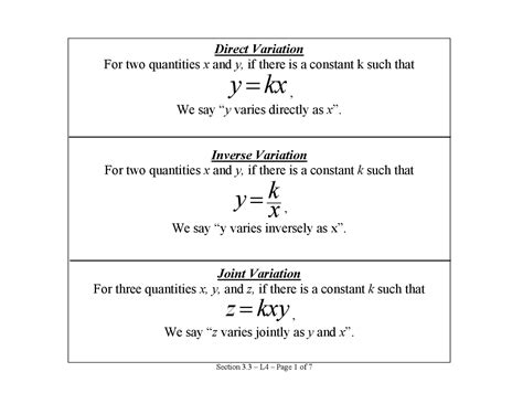Image result for Inverse Variation Algebra