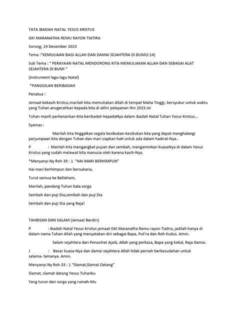 Image result for Contoh Script Natal