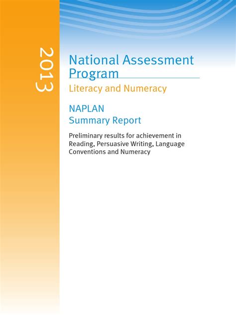 NAPLAN Report Sample に対する画像結果