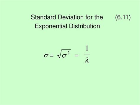 Toradh íomhá ar Exponential Distribution Standard Deviation Formula
