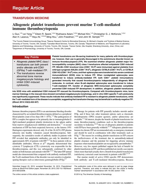 Image result for Platelet Transfusion with ITP