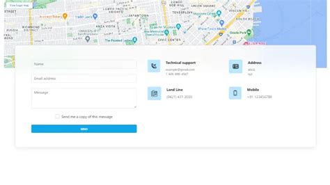 Image result for HTML Contact Form with Map