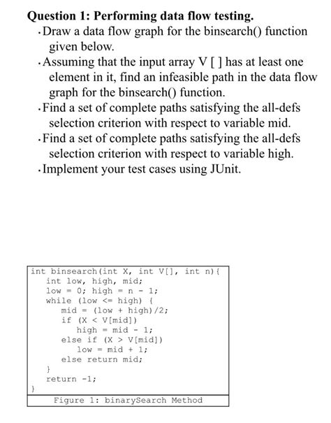 Toradh íomhá ar Binary Search Control Flow Graph