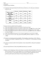 Probability Review Worksheet に対する画像結果