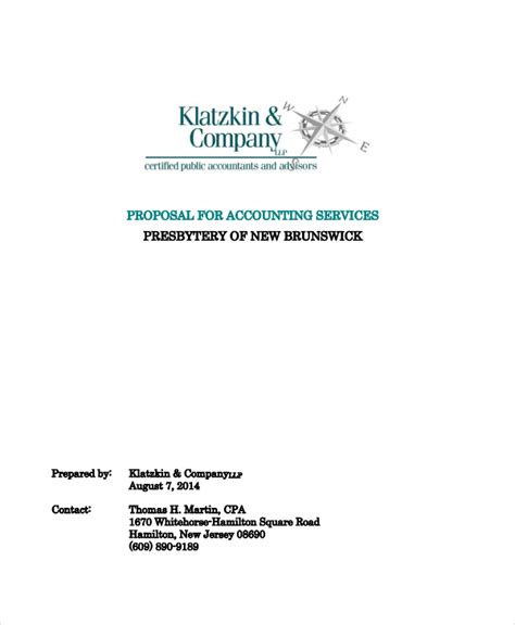 Image result for Accounting Proposal Example