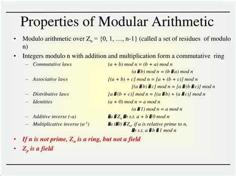 Image result for Modular Arithmetic Rules