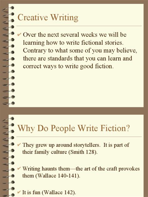 Image result for Creative Writing Text Example