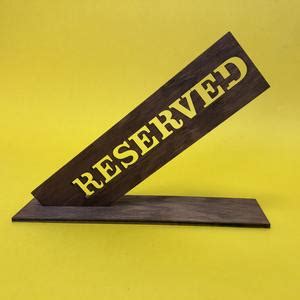 Image result for Table Reserved Rustic Table Sign