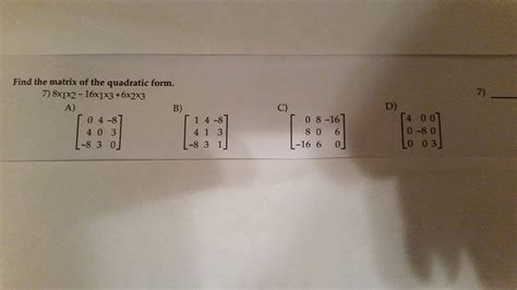 Image result for Quadratic Form Matrix Bar Chart