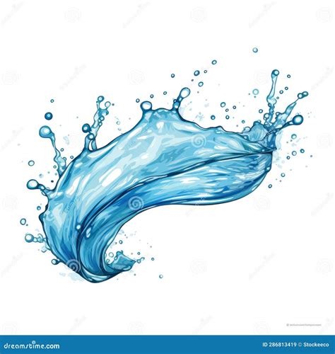 Image result for Water Splashing Drawing