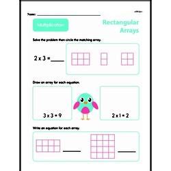 Objects Arranged in a Rectangular Array Worksheets に対する画像結果