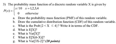 Image result for Probability Mass Function of a Discrete Random Variable