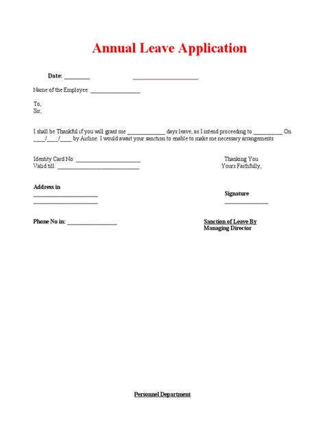 Image result for Apr Leave Format