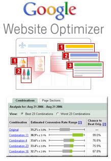 Google Website Optimizer に対する画像結果