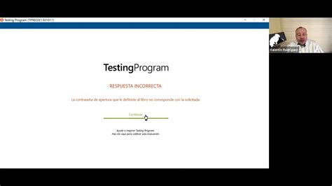 Testing Program Certificaciones に対する画像結果